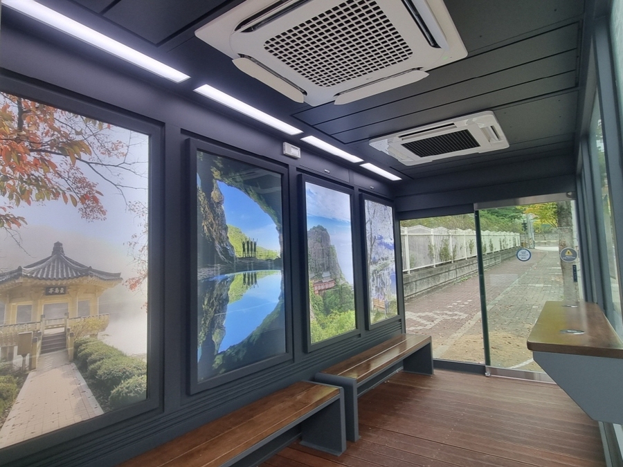 ▲ 깨끗하게 정비된 버스승강장ⓒ