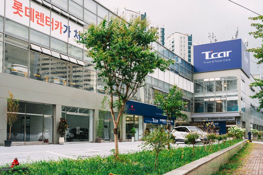 ▲ 롯데렌터카 T car 용인매매센터 전경 ⓒ롯데렌터카