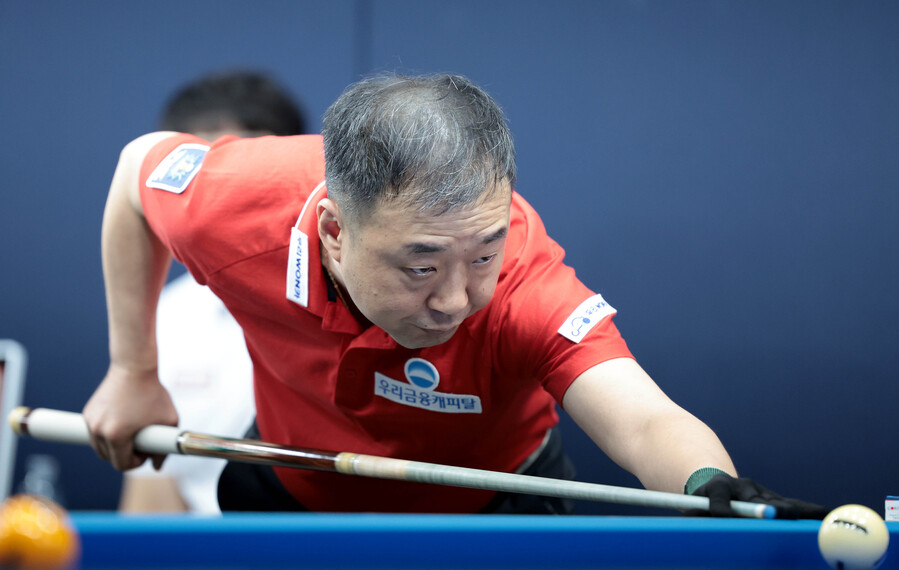 ▲ 엄상필이 'NH농협카드 PBA-LPBA 채리티 챔피언십'에서 한국 선수로 유일하게 4강에 진출했다.ⓒPBA 제공