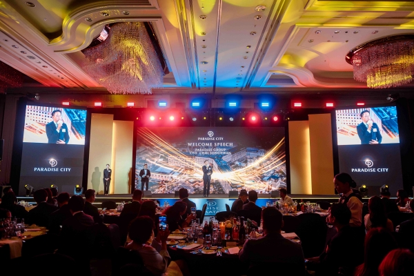 ▲ 지난 8일 몽골 울란바토르 ‘샹그릴라 호텔’에서 열린 파라다이스시티 ‘2025 몽골 쇼케이스’에서 최종환 파라다이스 대표이사가 환영사를 하고 있다.ⓒ파라다이스시티