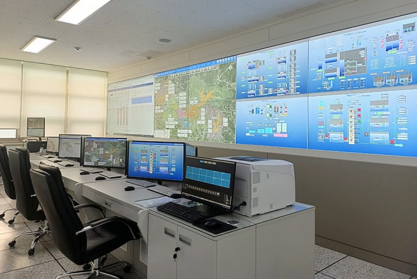 ▲ 양평군 지방 상수도 현대화사업 통제실. ⓒ금호건설