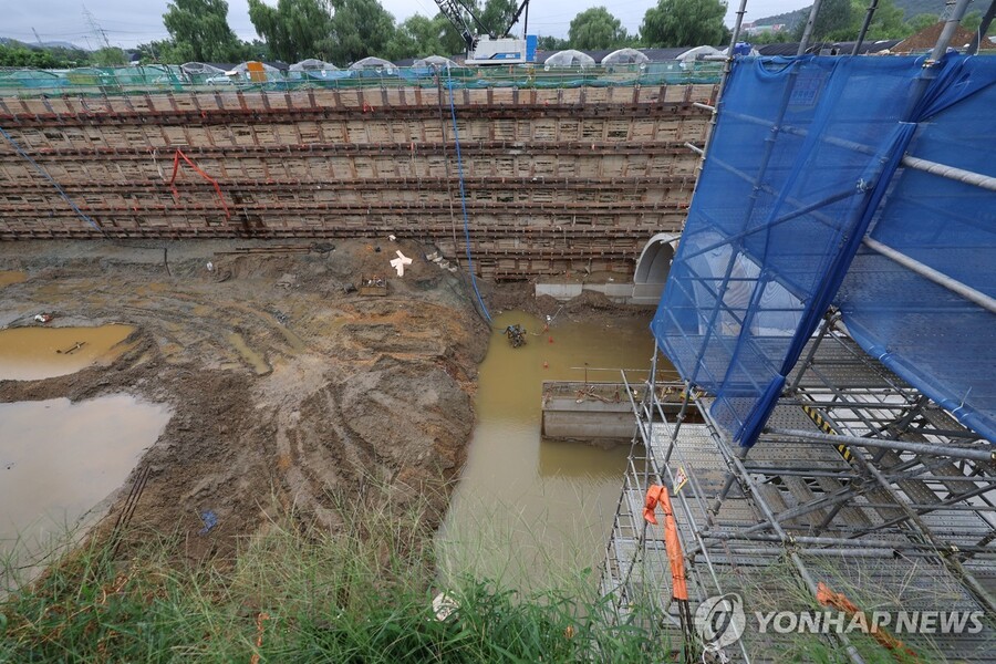 ▲ 감전사고 발생한 광명 포스코이앤씨 고속도로 건설공사 현장 ⓒ연합뉴스
