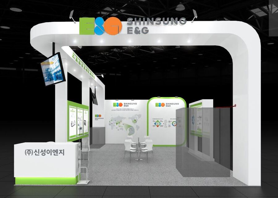 ▲ 신성이엔지의 '데이터센터코리아 2025' 부스 조감도ⓒ신성이엔지