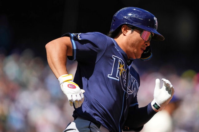 ▲ 탭파베이 김하성이 애슬레틱스를 상대로 5타수 무안타 침묵으로 일관했다.ⓒ연합뉴스 제공