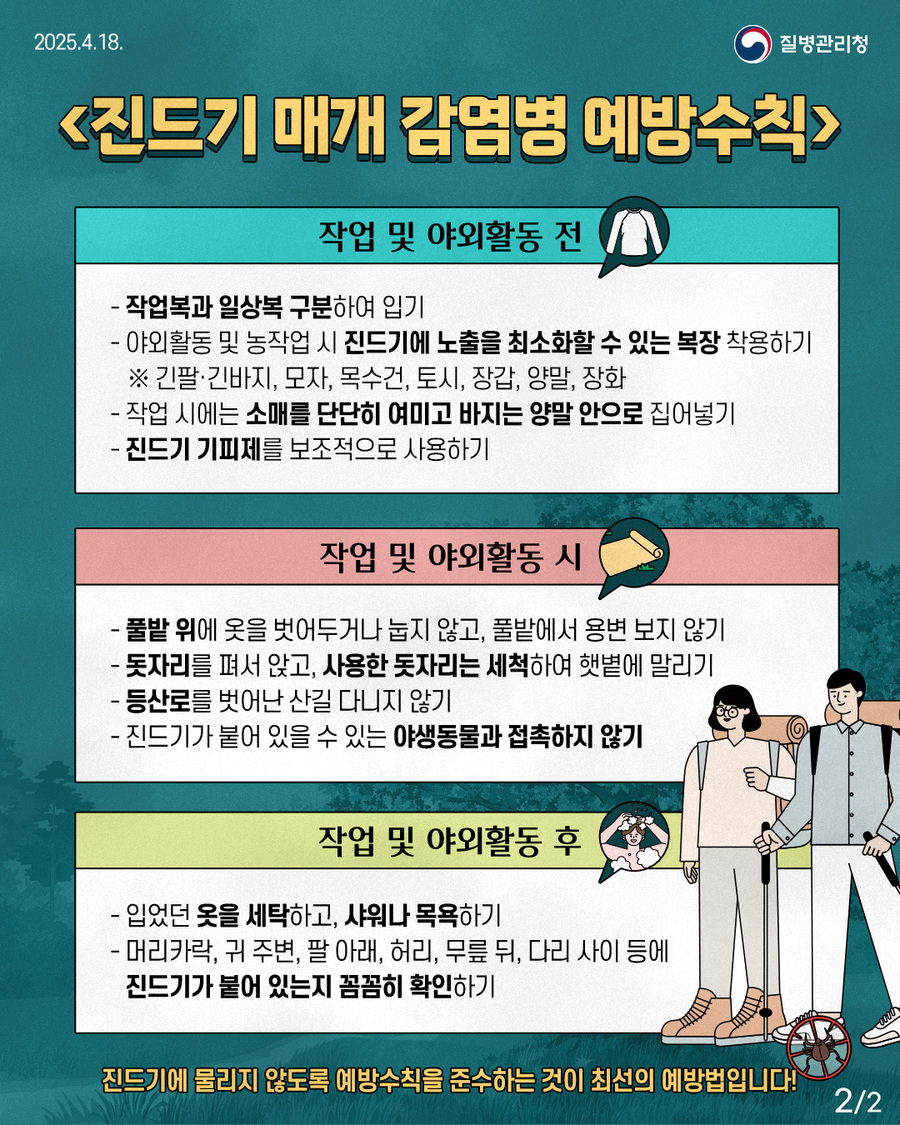 ▲ 경산시(시장 조현일)는 최근 기온 상승으로 진드기 활동이 활발해지고 감염 위험률이 높은 계절이 다가옴에 따라 농업인·고령자·감염병 취약계층을 대상으로 진드기 매개 감염병 예방 교육을 실시하고 있다.ⓒ경산시