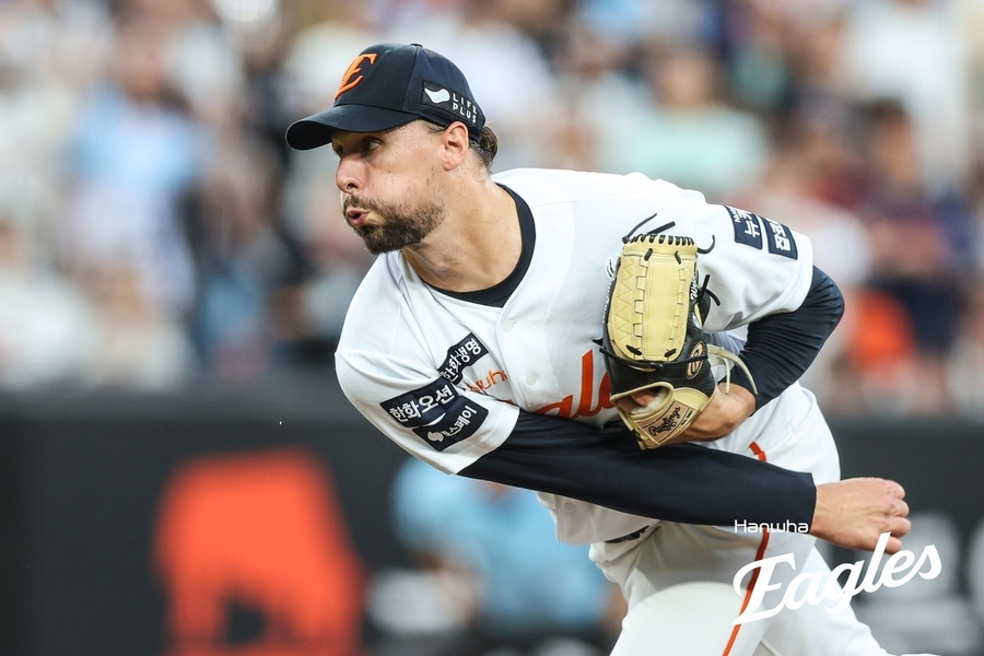 ▲ 와이스가 역투를 펼친 한화가 롯데를 6-0으로 완파했다.ⓒ한화 이글스 제공