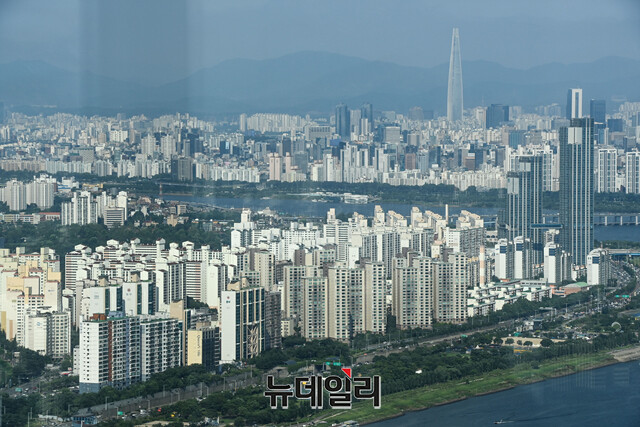 ▲ 서울 한강변 아파트 전경. ⓒ뉴데일리DB