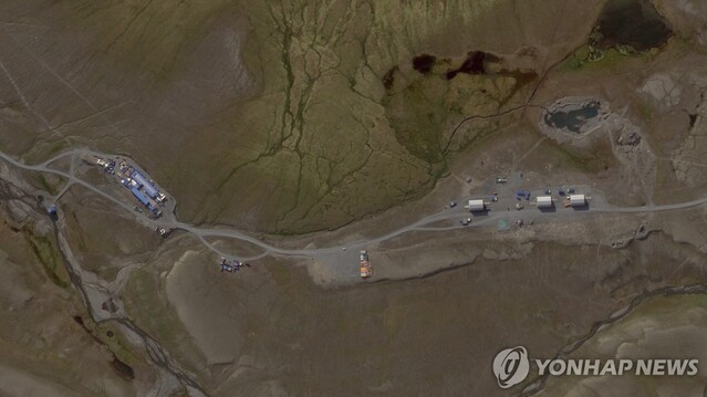 ▲ 위성 사진이 포착한 러시아 판코보 시험장의 장비들. 출처=로이터ⓒ연합뉴스