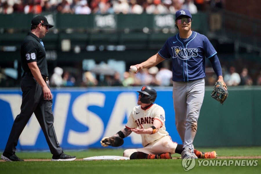 ▲ 이정후와 김하성이 맞대결을 펼친 가운데 샌프란시스코가 탬파베이를 7-1로 무너뜨렸다.ⓒ연합뉴스 제공
