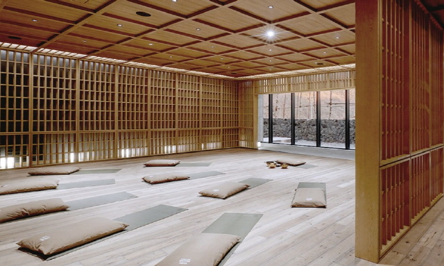 ▲ '파크로쉬'의 웰니스 공간 마인드풀니스 홀ⓒHDC현대사업개발