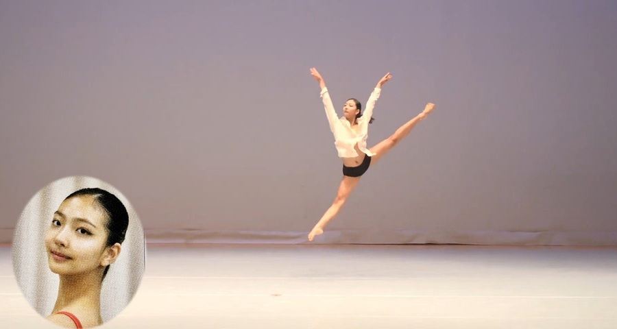 ▲ 제10회 스칼라십 국제 발레콩쿠르에서 연기 펼치는 성신여대 무용예술학과 심지민 학생.ⓒ성신여대