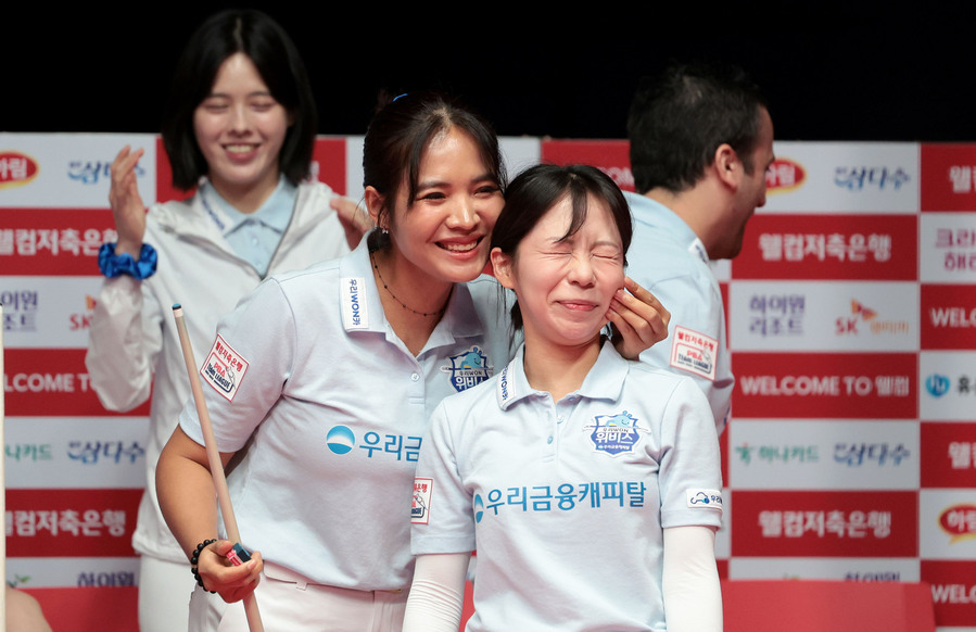 ▲ 프로당구 PBA 팀리그 우리금융캐피탈과 크라운해태가 나란히 '2연승'을 달렸다.ⓒPBA 제공