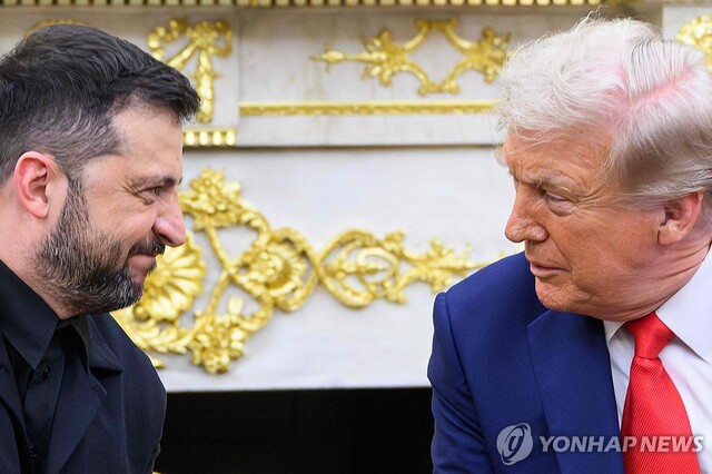 ▲ 볼로디미르 젤렌스키 우크라이나 대통령과 도널드 트럼프 미국 대통령. 출처=AFPⓒ연합뉴스