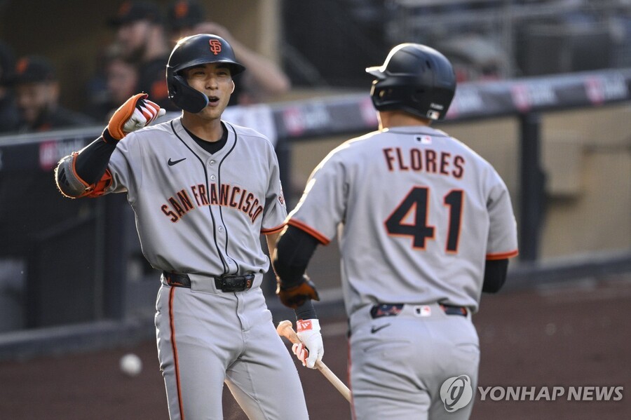 ▲ 샌프란시스코 이정후가 샌디에이고를 상대로 7경기 연속 안타에 성공했다.ⓒ연합뉴스 제공