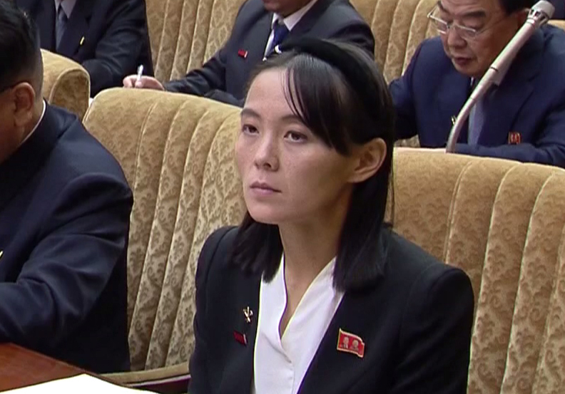 ▲ 북한 김정은 동생 김여정. ⓒ뉴시스·조선중앙TV 캡처