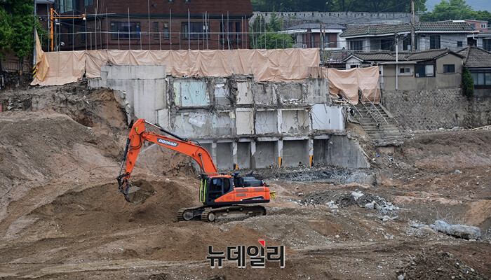 ▲ 아파트 건설공사 현장. 뉴데일리DBⓒ