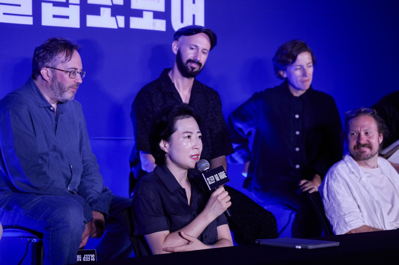 ▲ 박주영 미쓰잭슨의 대표가 지난 20일 서울 중구 매키탄호텔에서 열린 '슬립노모어 서울' 미디어 간담회에서 질문에 답하고 있다.ⓒ미쓰잭슨