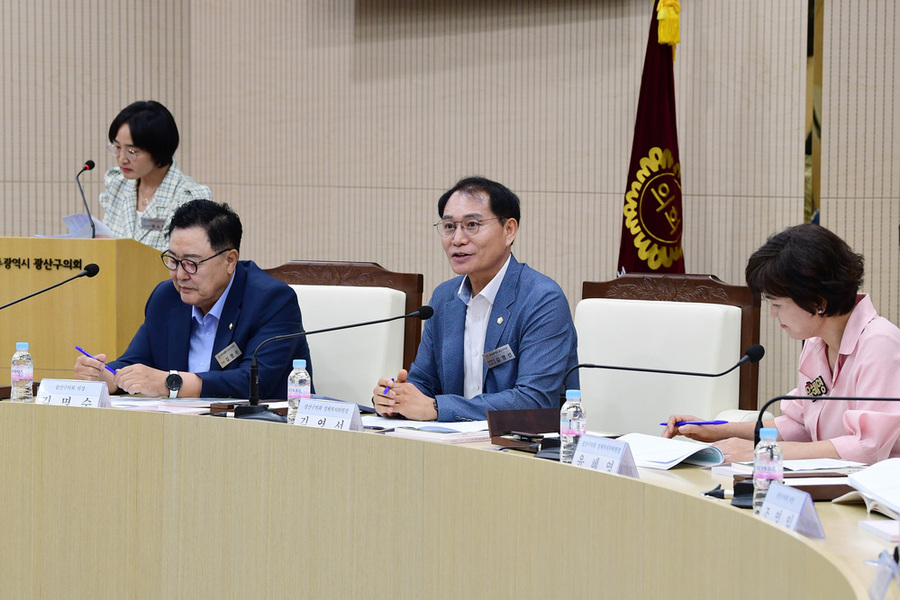 ▲ 광산구의회, 광산구지역사회보장협의체와 간담회ⓒ광주시 광산구의회 제공