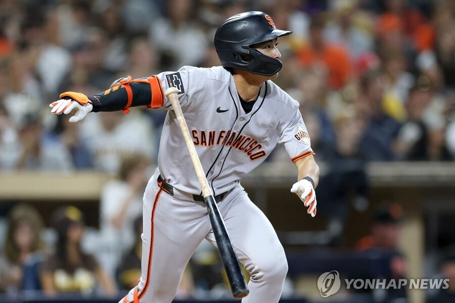 ▲ 샌프란시스코 이정후가 9경기 연속 안타 행진을 이어갔다.ⓒ연합뉴스 제공