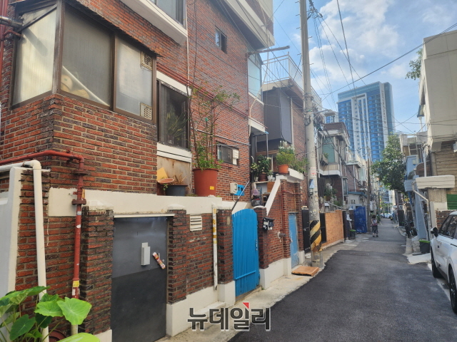 ▲ 자양4동 일대 주택가=나광국 기자