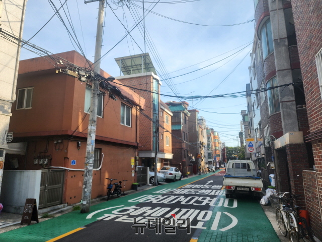 ▲ 자양7구역 일대 주택가=나광국 기자