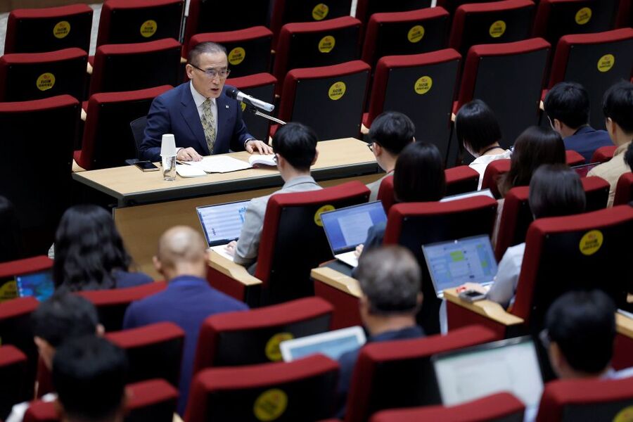 ▲ 위성락 국가안보실장이 22일 서울 용산 대통령실 청사에서 현안 관련 기자간담회를 하고 있다. ⓒ뉴시스