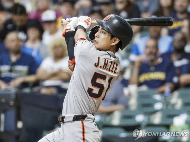 ▲ 샌프란시스코 이정후가 1안타 1볼넷을 기록하며 팀 승리에 기여했다.ⓒ연합뉴스 제공