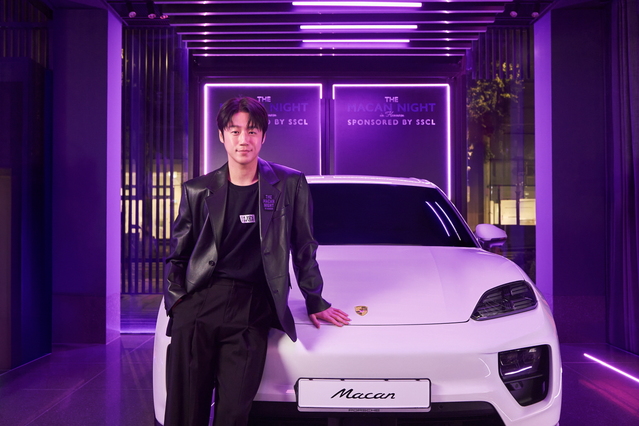 ▲ '더 마칸 나잇 인 한남' 행사에 참석한 'SSCL 프렌즈' 배우 정준원. ⓒSSCL