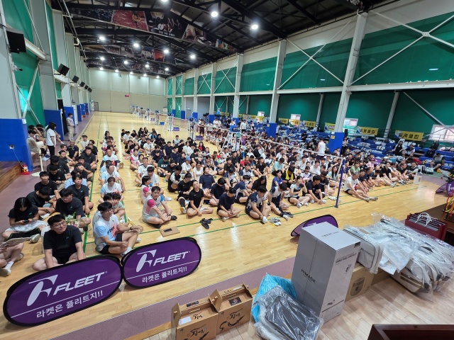 ▲ 제4회 안성맞춤 바우덕이배 배드민턴대회 개회식ⓒ안성시 제공