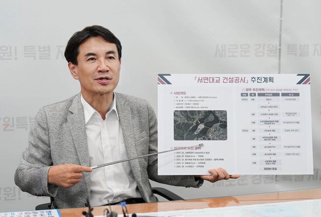 ▲ 기자회견 하는 김진태 도지사. ⓒ강원특별자치도