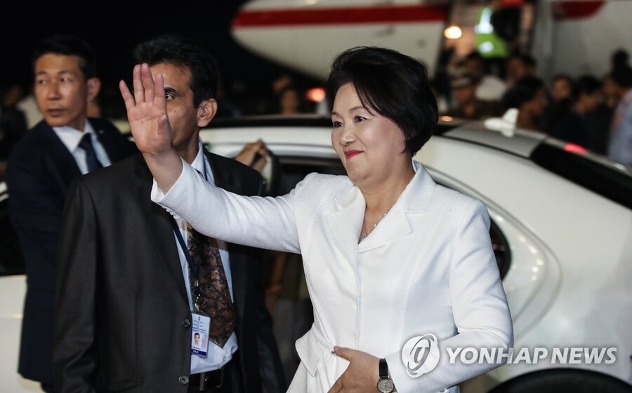 ▲ 문재인 전 대통령 부인 김정숙 여사 ⓒ연합뉴스