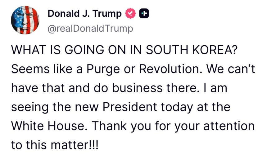 ▲ 이재명 대통령과 도널드 트럼프 미국 대통령이 25일(현지시간) 미국 워싱턴DC 백악관에서 정상회담을 하고 있다./연합뉴스