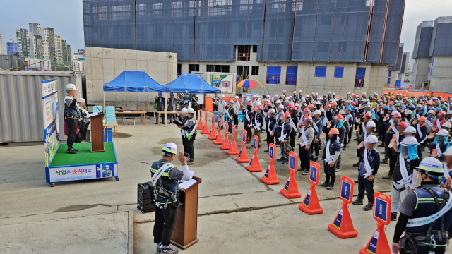 ▲ 중대재해 제로 캠페인. ⓒKCC건설