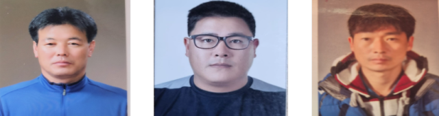 ▲ 수협중앙회는 유엔(UN) 산하 국제해사기구(IMO)가 수여하는 올해 ‘바다의 의인상(IMO Award for Exceptional Bravery at Sea)’에 국내 연근해 어선 선장 3명이 선정됐다고 27일 밝혔다.(왼쪽부터) 임형택 선장, 박현우 선장, 박병석 선장 ⓒ수협중앙회