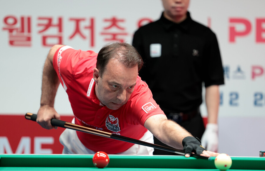 ▲ 웰컴저축은행이 팀리그 2라운드에서 극적인 우승을 차지했고, 그 중심에는 산체스가 있었다.ⓒPBA 제공