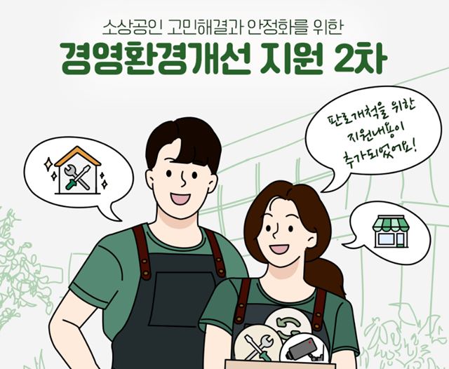 ▲ 경기도시장상권진흥원 '2025년 경영환경 개선사업 2차' 접수 홍보 포스터. ⓒ경기도시장상권진흥원 제공