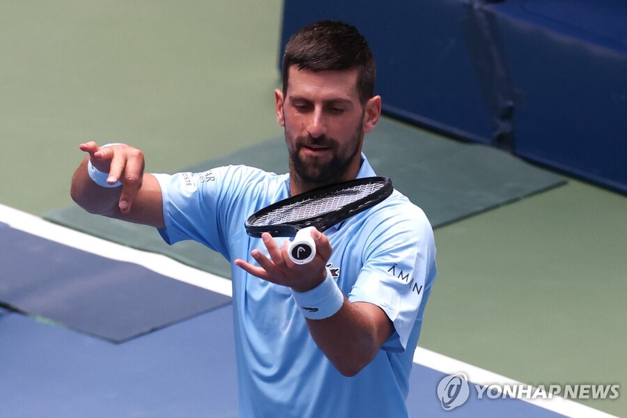 ▲ 테니스의 '전설' 조코비치가 US오픈 3회전에 진출했다.ⓒ연합뉴스 제공