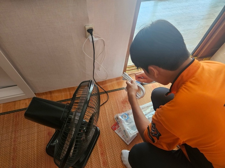 ▲ 생활 안전 점검ⓒ전남 장흥소방서 제공
