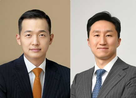 ▲ (왼쪽부터)김동관 한화그룹 부회장과 정기선 HD현대 수석부회장. ⓒ각사