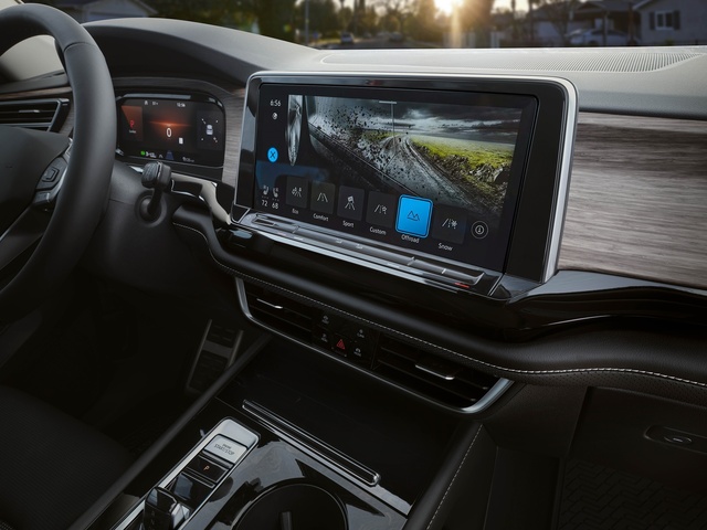 ▲ 폭스바겐 신형 아틀라스_12인치 인포테인먼트 및 드라이브 모드 셀렉터. ⓒ폭스바겐