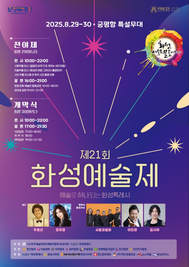 ▲ 제21회 화성예술제 포스터ⓒ화성시 제공