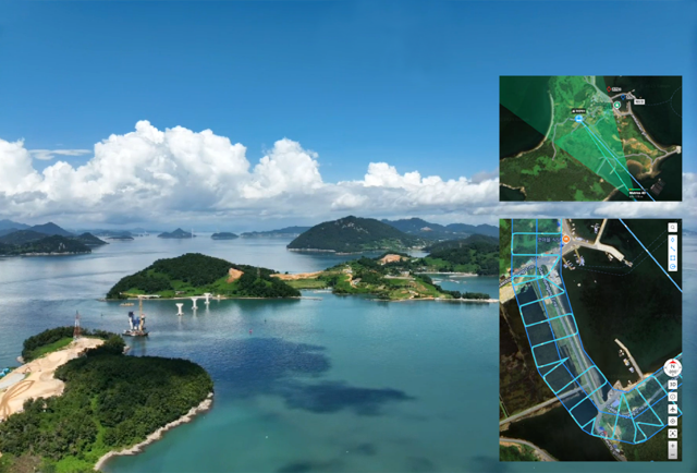 ▲ 도서 특화형 드론 스테이션 시연 화면ⓒ코오롱글로벌