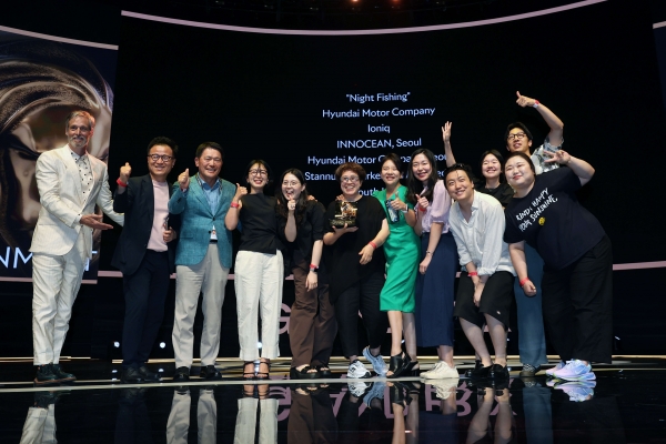 ▲ 2025 칸라이언즈 엔터테인먼트 라이언즈 그랑프리를 수상한 이노션. ©Cannes Lions
