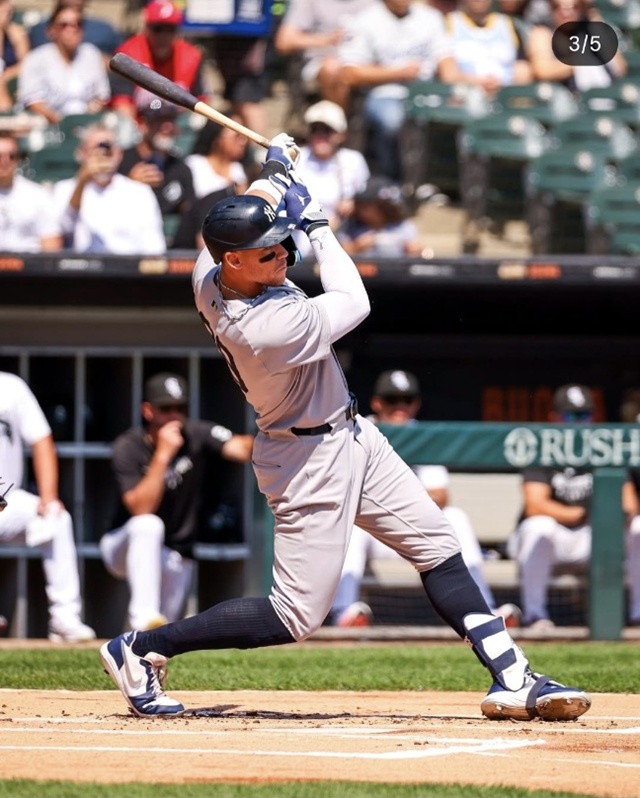 ▲ 미국프로야구 메이저리그를 대표하는 거포 애런 저지(뉴욕 양키스)가 팀 내 통산 홈런 톱5에 이름을 올렸다. ⓒyankees