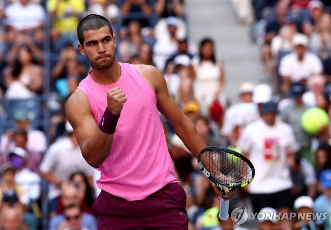▲ 알카라스가 US오픈 4강에 진출하며 3년 만에 우승에 도전하고 있다.ⓒ연합뉴스 제공