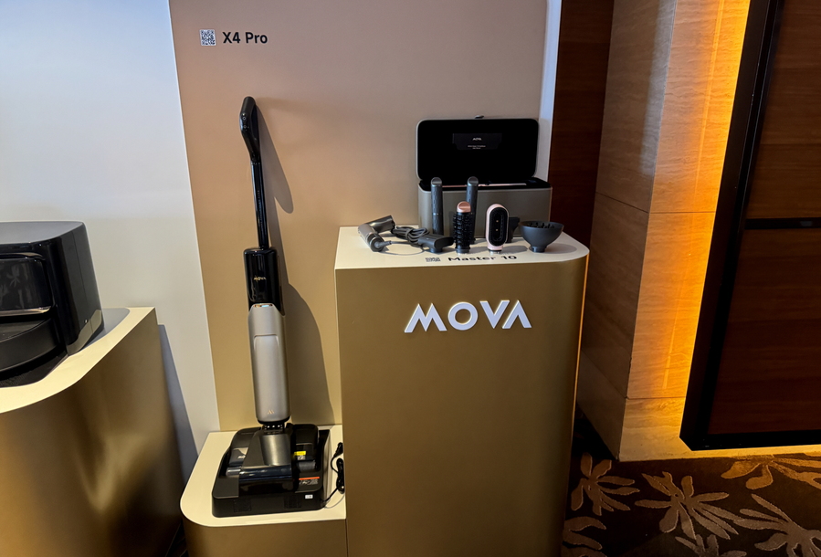 ▲ 모바가 공개한 무선청소기 'X4 Pro' 모습 ⓒ김재홍 기자