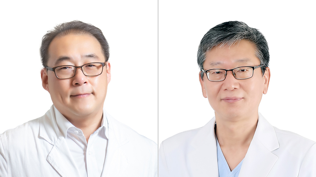 ▲ 경희대병원 소화기내과 장재영, 위장관외과 김용호 교수(좌측부터). ⓒ경희대병원