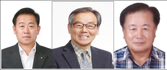 ▲ 합천군(군수 김윤철)은 지난 2일 지역사회의 안정과 발전에 크게 공헌한 제22회 합천군민의 장 수상자를 선정 했다. 사진은 왼쪽부터 ▲산업·경제부문(김진석 합천새남부농협 조합장)▲교육·문화·체육 부문(이영진 한국미술협회 합천지부장) ▲공익·애향부문 (박총제 대광기업 대표)ⓒ합천군