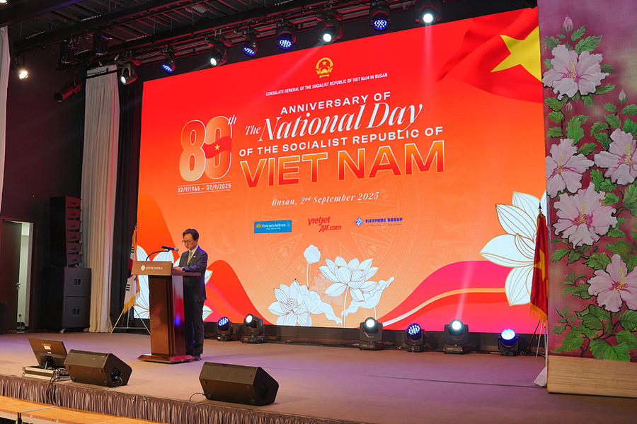 ▲ 정해관 국제관계대사가 9월 2일, 주부산베트남 총영사관이 주최한 ‘베트남 국경일 80주년 및 주부산베트남총영사관 출범 축하 리셉션’에 참석했다.ⓒ대구시