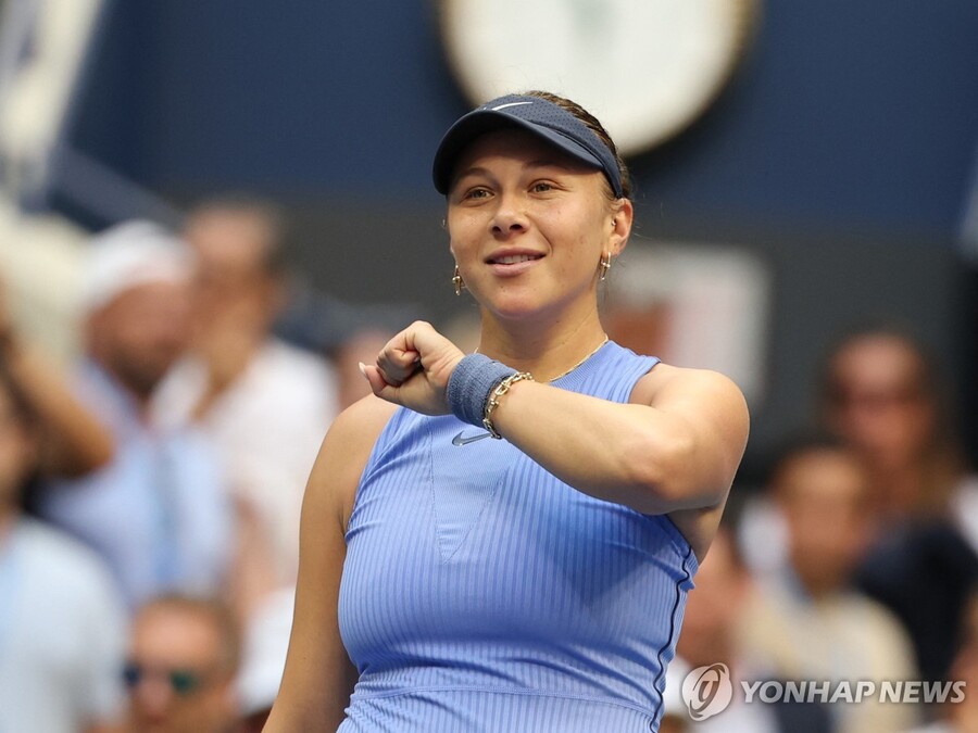 ▲ 아니시모바가 US오픈 테니스 대회 여자 단식 준결승에 진출했다.ⓒ연합뉴스 제공